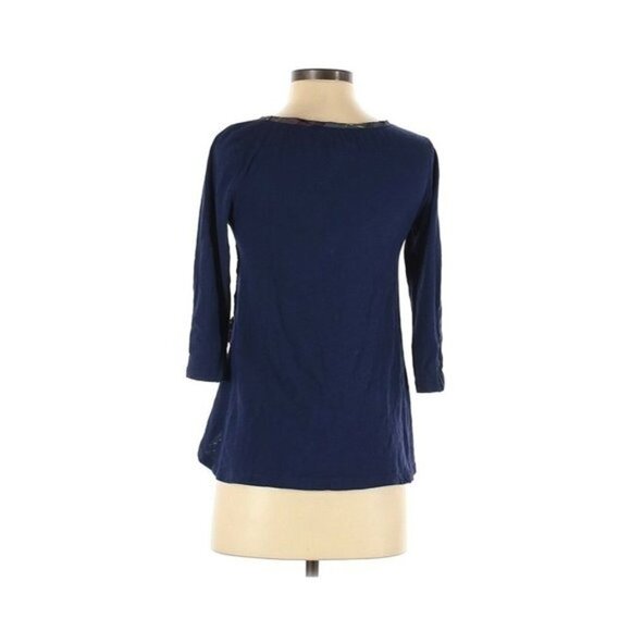 Anthropologie Postmark Floral Plaid Multicolor Top - Picture 2 of 2